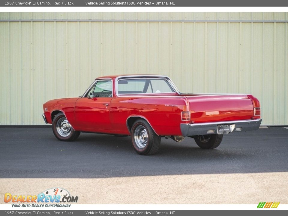 1967 Chevrolet El Camino Red / Black Photo #24