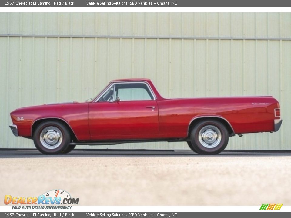 1967 Chevrolet El Camino Red / Black Photo #25