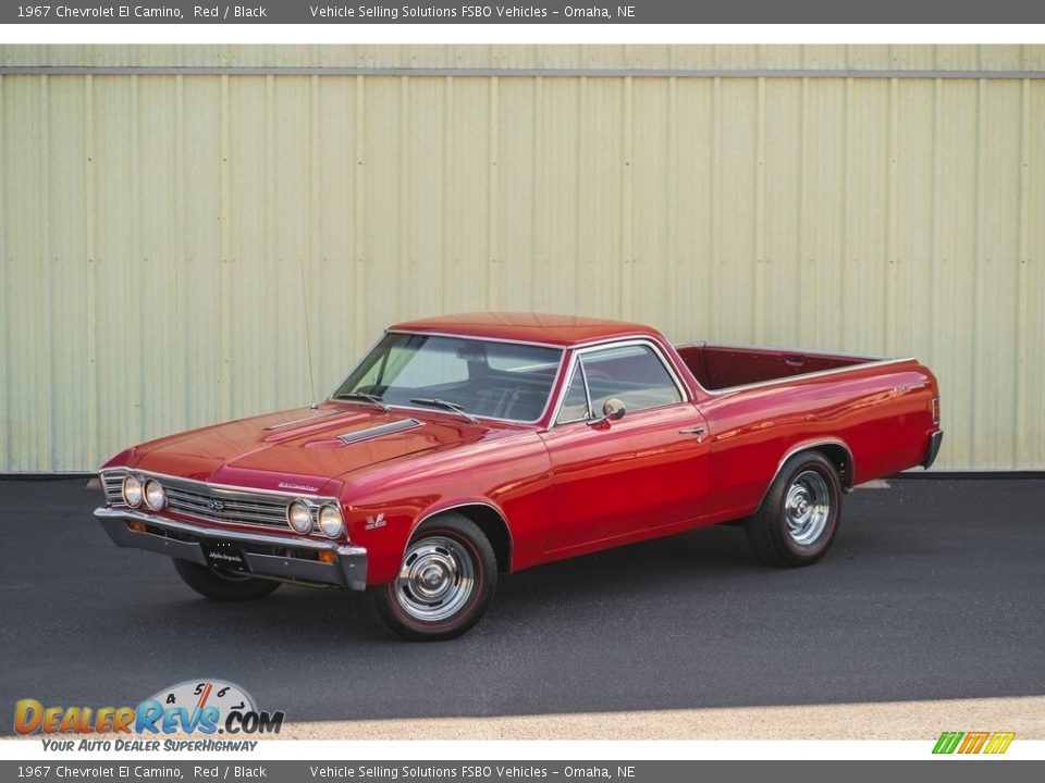 1967 Chevrolet El Camino Red / Black Photo #26