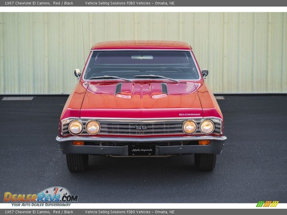 1967 Chevrolet El Camino Red / Black Photo #27