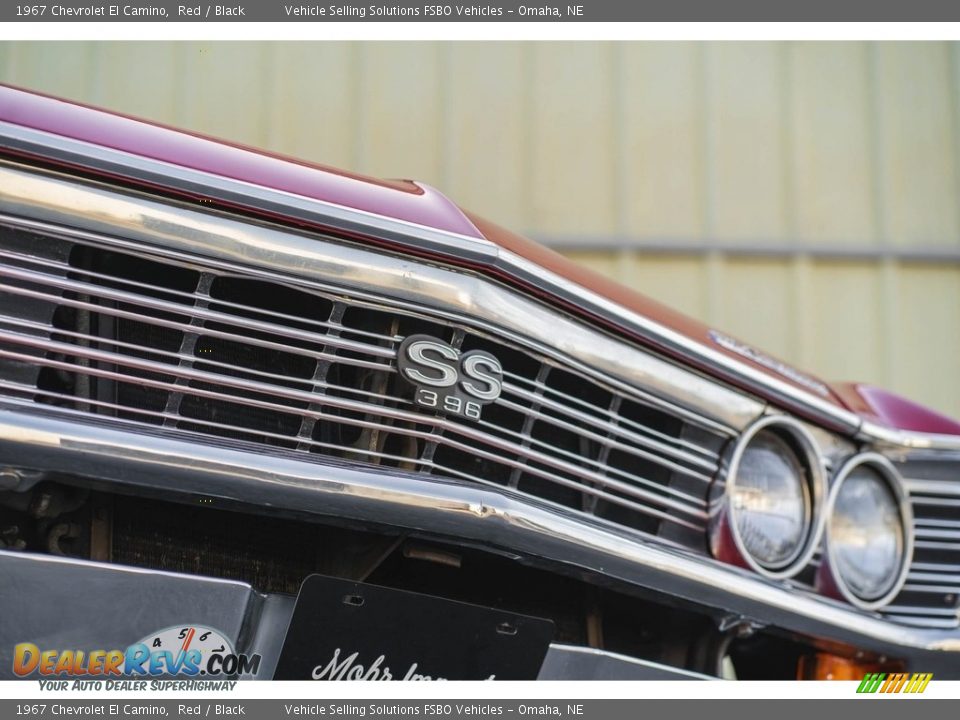 1967 Chevrolet El Camino Red / Black Photo #28