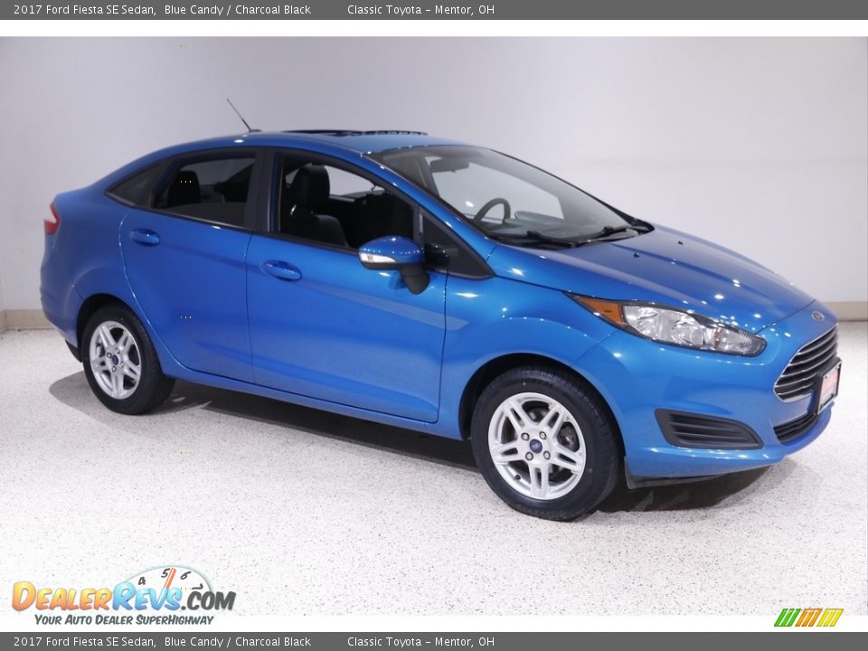 2017 Ford Fiesta SE Sedan Blue Candy / Charcoal Black Photo #1