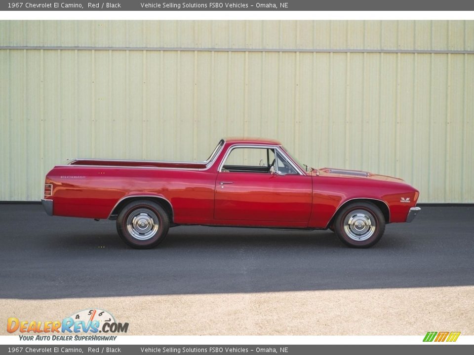 1967 Chevrolet El Camino Red / Black Photo #31