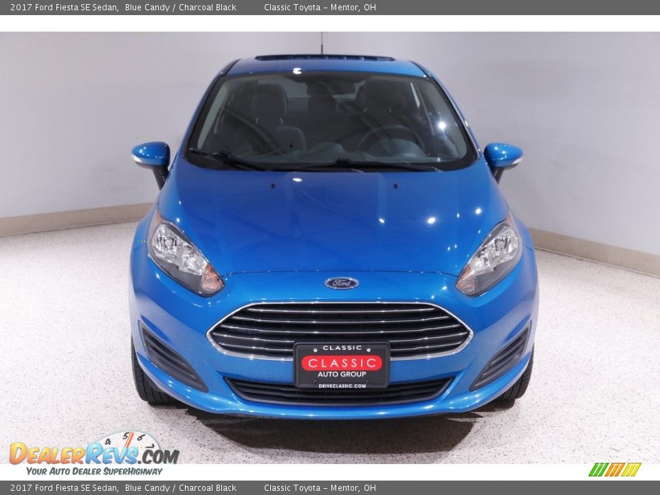 2017 Ford Fiesta SE Sedan Blue Candy / Charcoal Black Photo #2