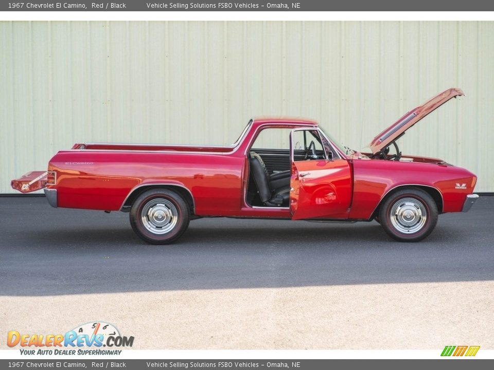 1967 Chevrolet El Camino Red / Black Photo #32