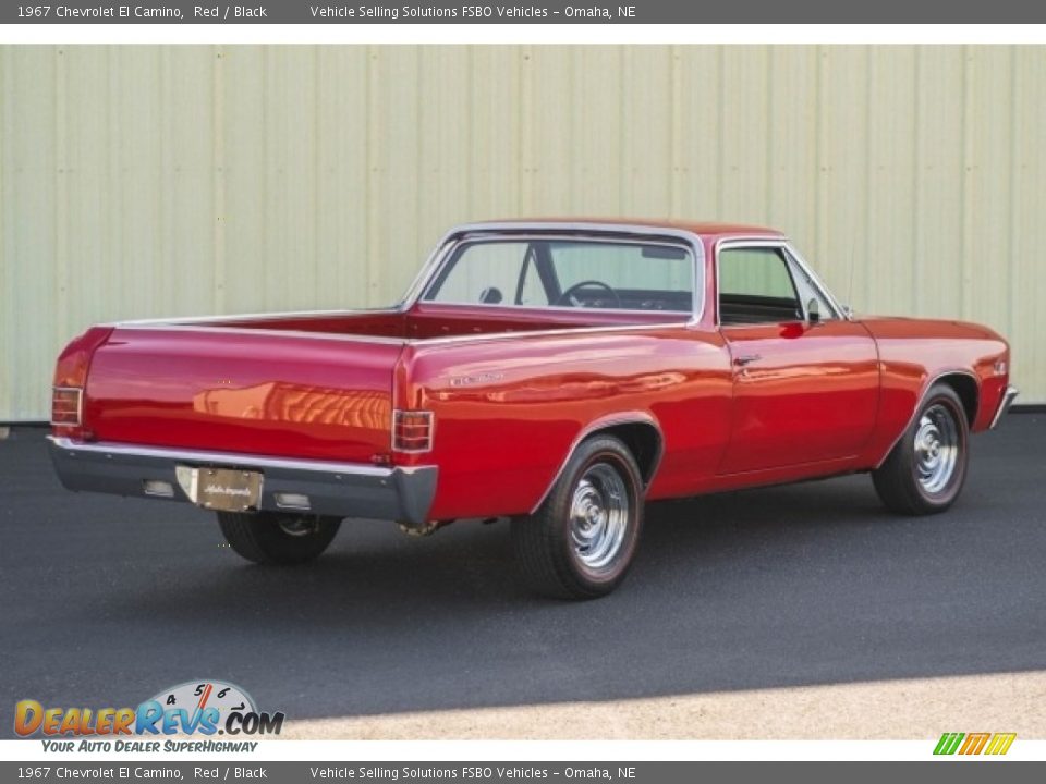 1967 Chevrolet El Camino Red / Black Photo #33