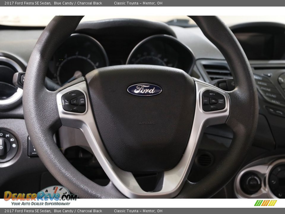 2017 Ford Fiesta SE Sedan Blue Candy / Charcoal Black Photo #7