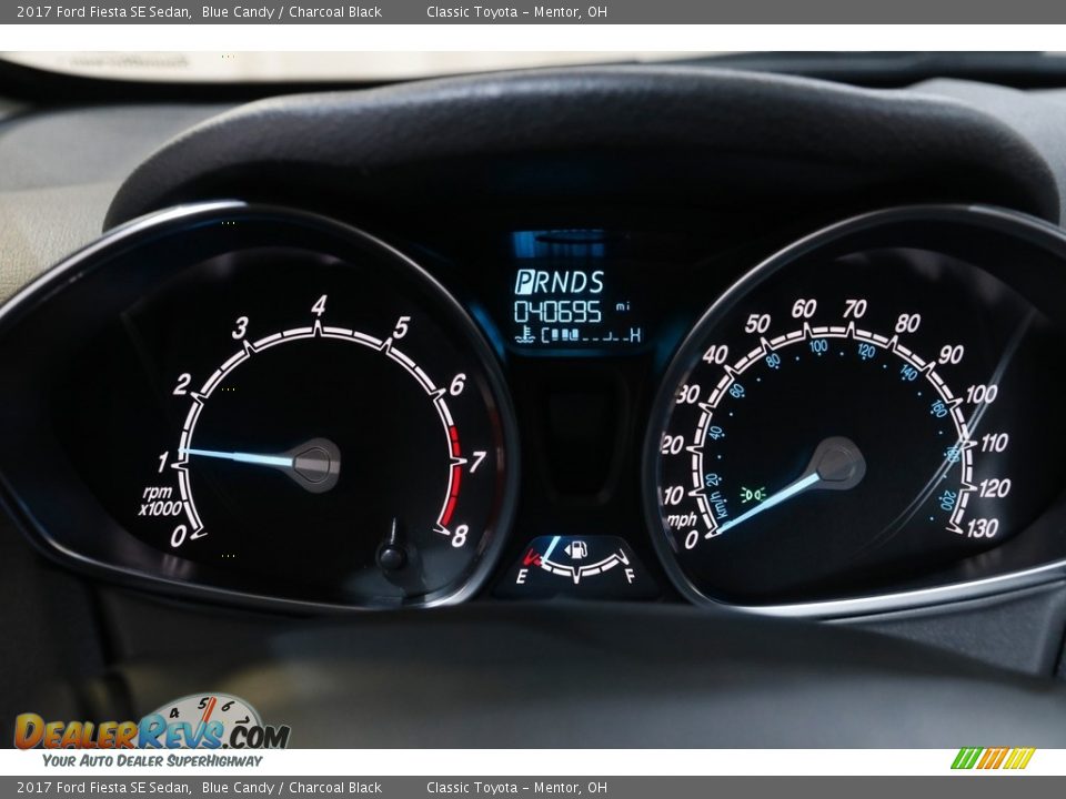 2017 Ford Fiesta SE Sedan Blue Candy / Charcoal Black Photo #9