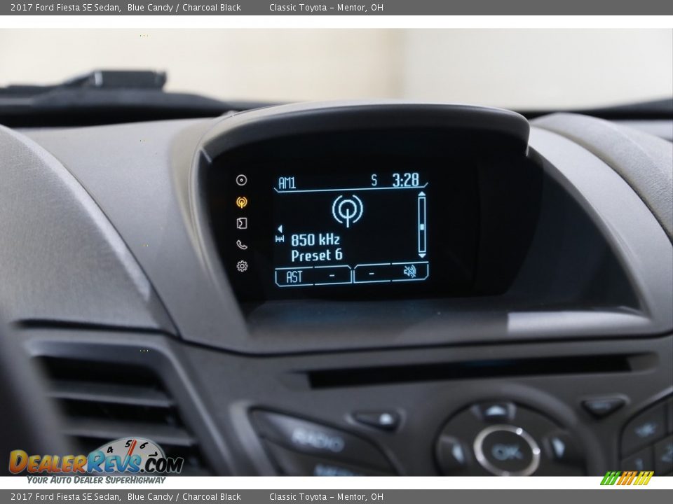 2017 Ford Fiesta SE Sedan Blue Candy / Charcoal Black Photo #10