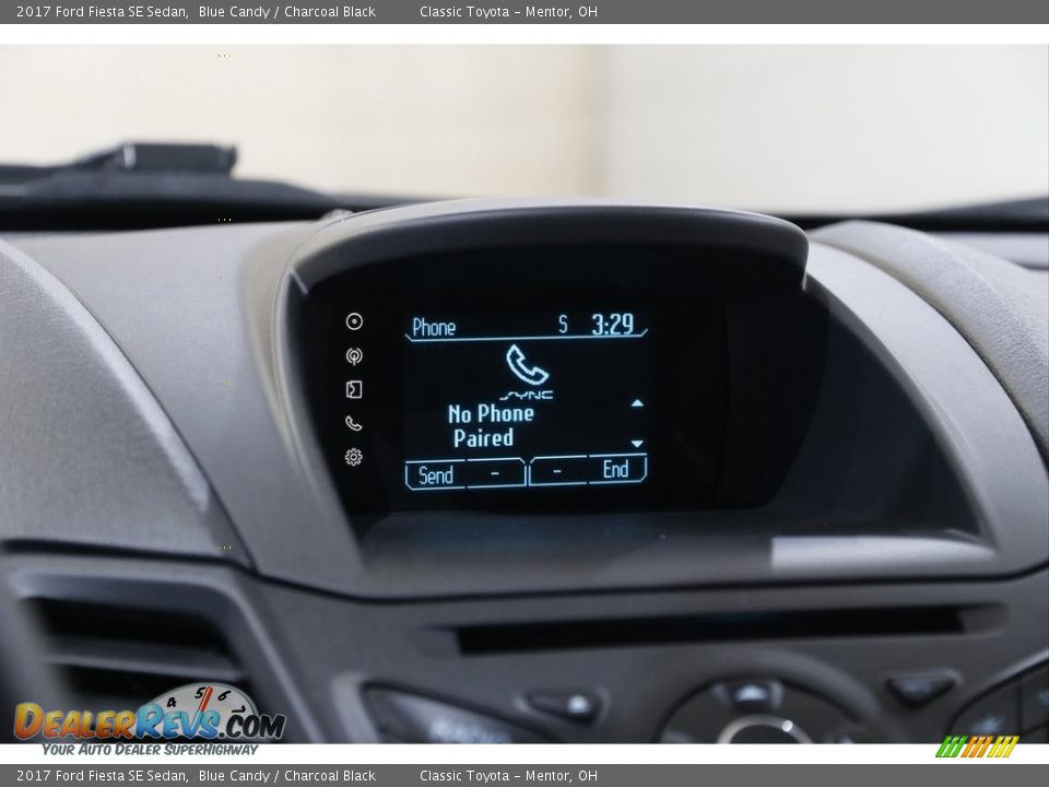 2017 Ford Fiesta SE Sedan Blue Candy / Charcoal Black Photo #11