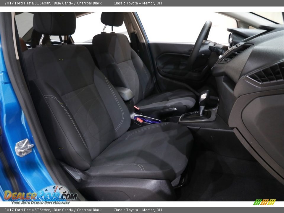 2017 Ford Fiesta SE Sedan Blue Candy / Charcoal Black Photo #14
