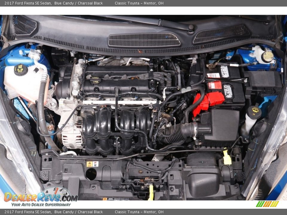 2017 Ford Fiesta SE Sedan Blue Candy / Charcoal Black Photo #18