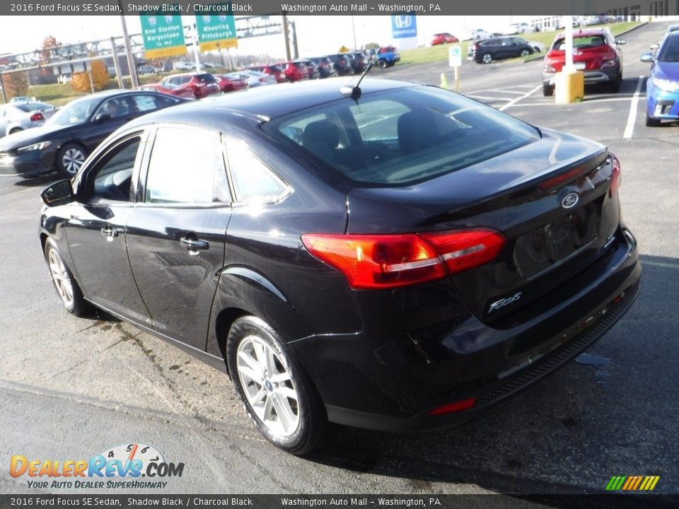 2016 Ford Focus SE Sedan Shadow Black / Charcoal Black Photo #7