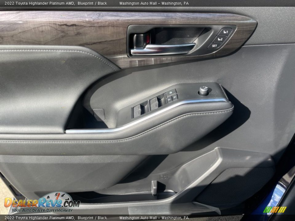 2022 Toyota Highlander Platinum AWD Blueprint / Black Photo #14