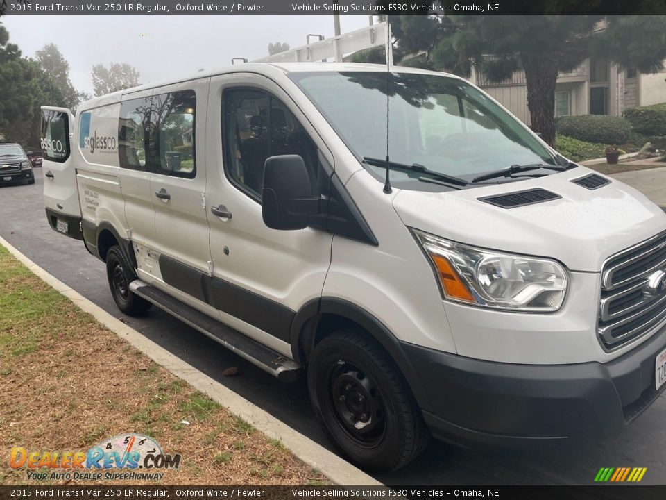 2015 Ford Transit Van 250 LR Regular Oxford White / Pewter Photo #5