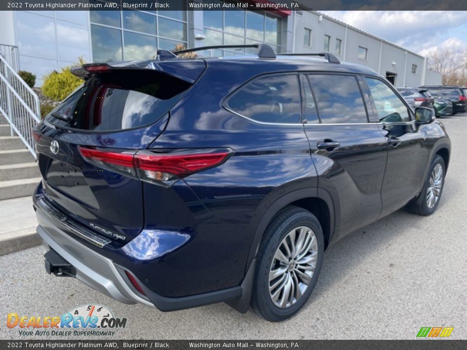 2022 Toyota Highlander Platinum AWD Blueprint / Black Photo #22