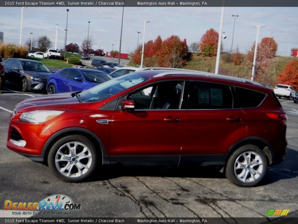 2015 Ford Escape Titanium 4WD Sunset Metallic / Charcoal Black Photo #5