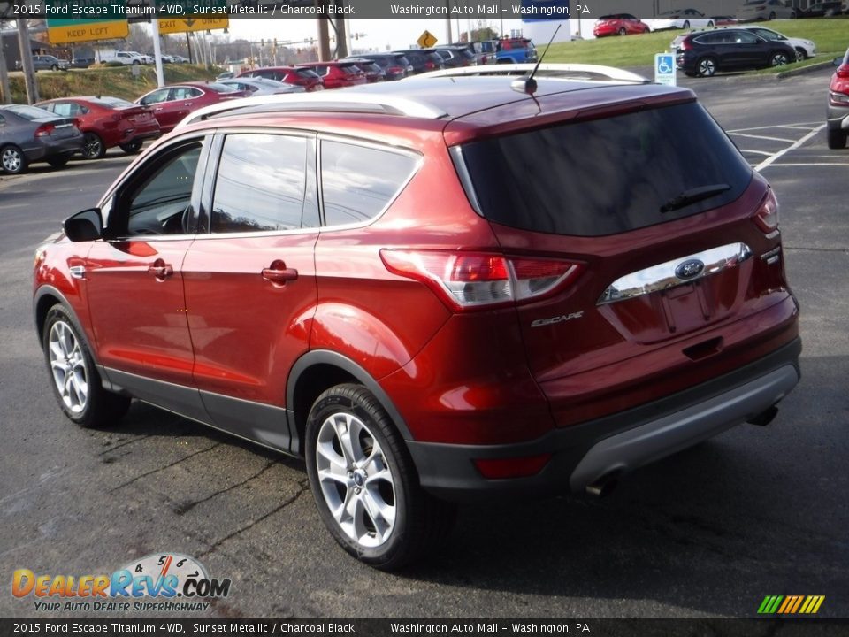 2015 Ford Escape Titanium 4WD Sunset Metallic / Charcoal Black Photo #7