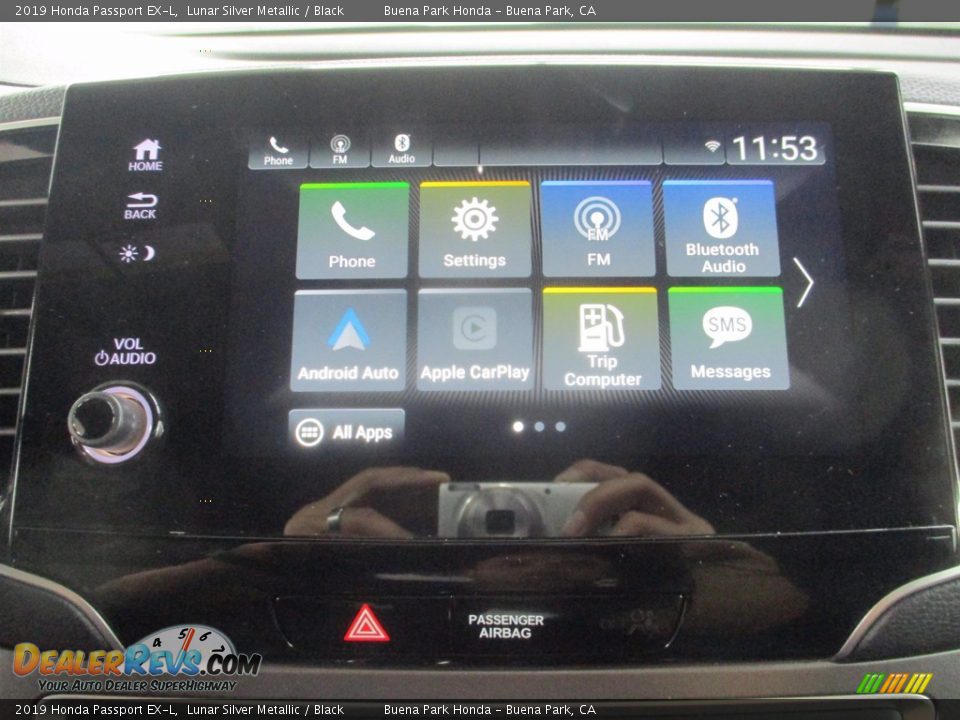 2019 Honda Passport EX-L Lunar Silver Metallic / Black Photo #23