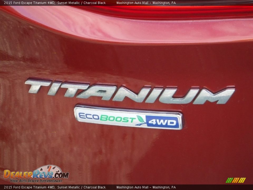 2015 Ford Escape Titanium 4WD Sunset Metallic / Charcoal Black Photo #10