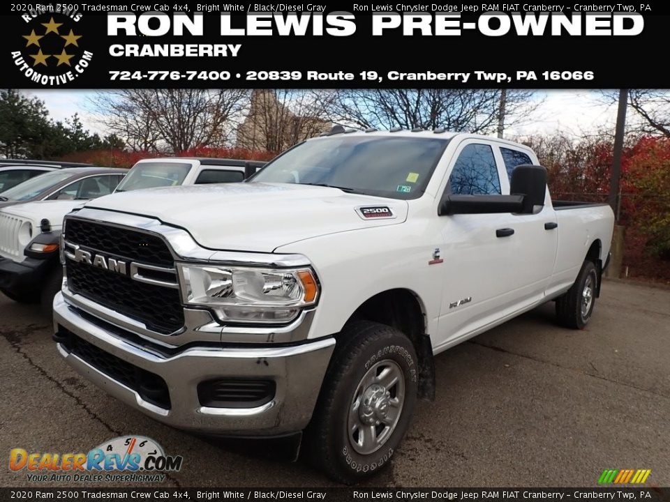 2020 Ram 2500 Tradesman Crew Cab 4x4 Bright White / Black/Diesel Gray Photo #1