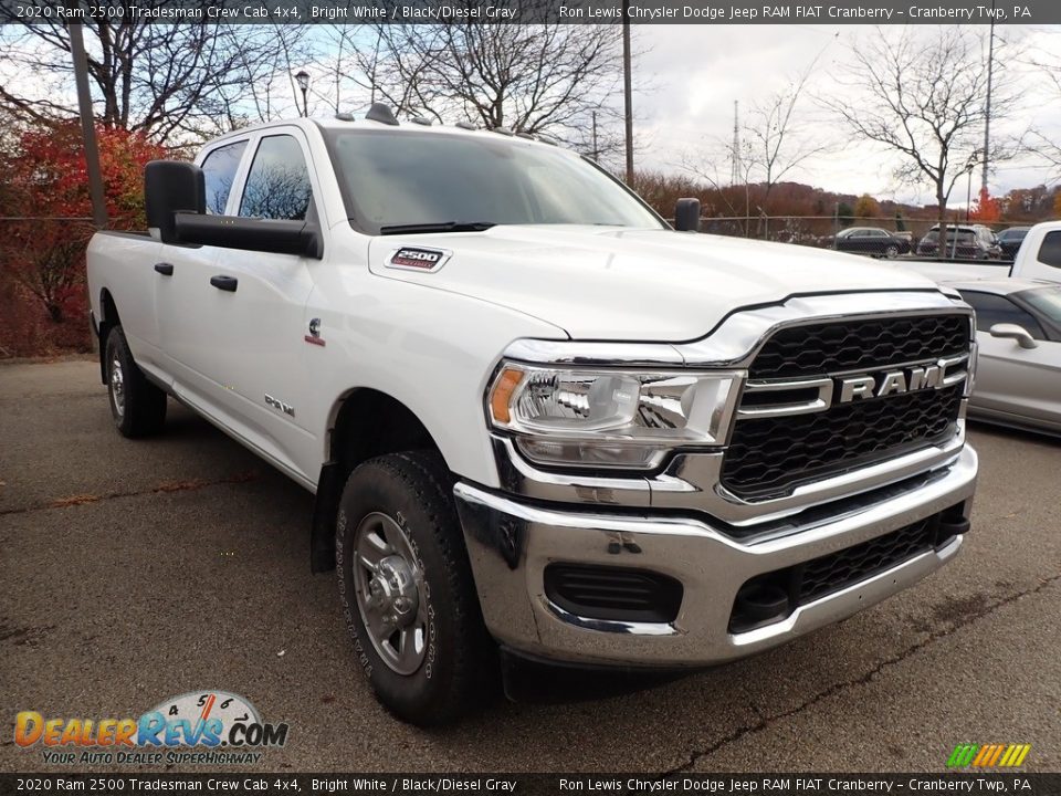 2020 Ram 2500 Tradesman Crew Cab 4x4 Bright White / Black/Diesel Gray Photo #2