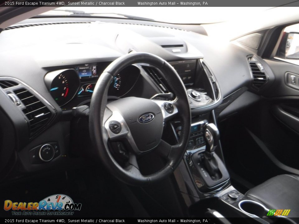 2015 Ford Escape Titanium 4WD Sunset Metallic / Charcoal Black Photo #13