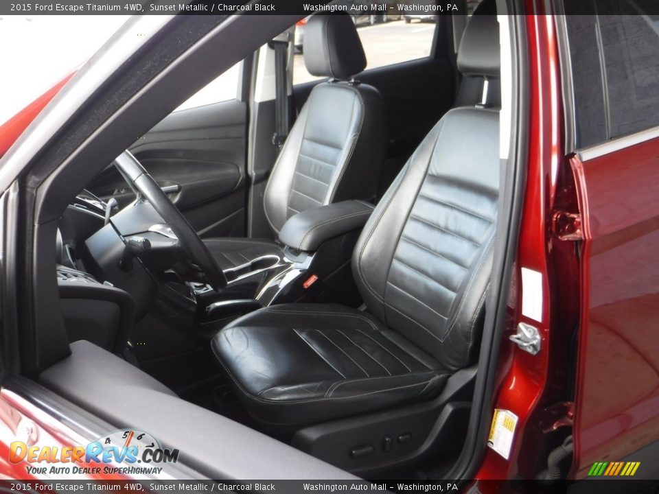 2015 Ford Escape Titanium 4WD Sunset Metallic / Charcoal Black Photo #14