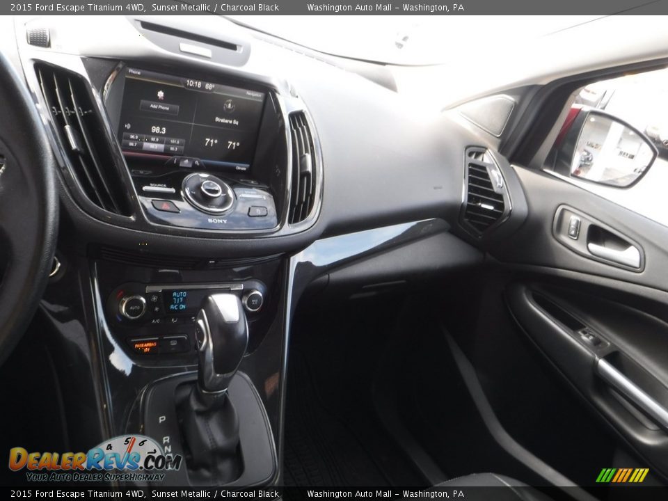 2015 Ford Escape Titanium 4WD Sunset Metallic / Charcoal Black Photo #17