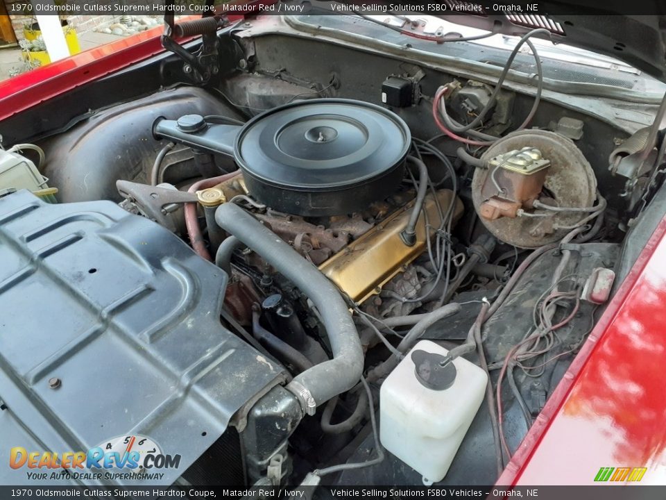 1970 Oldsmobile Cutlass Supreme Hardtop Coupe 350cid OHV 16-Valve V8 Engine Photo #2