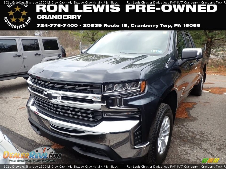2021 Chevrolet Silverado 1500 LT Crew Cab 4x4 Shadow Gray Metallic / Jet Black Photo #1