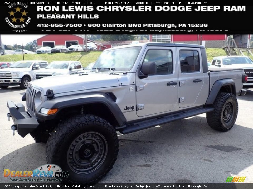 2020 Jeep Gladiator Sport 4x4 Billet Silver Metallic / Black Photo #1