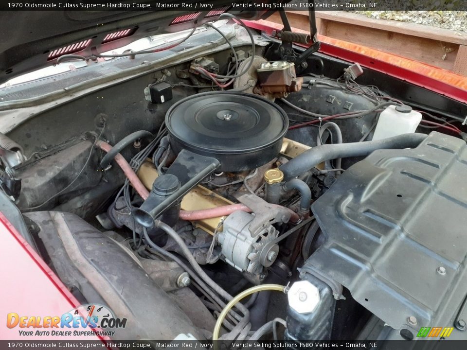1970 Oldsmobile Cutlass Supreme Hardtop Coupe 350cid OHV 16-Valve V8 Engine Photo #7