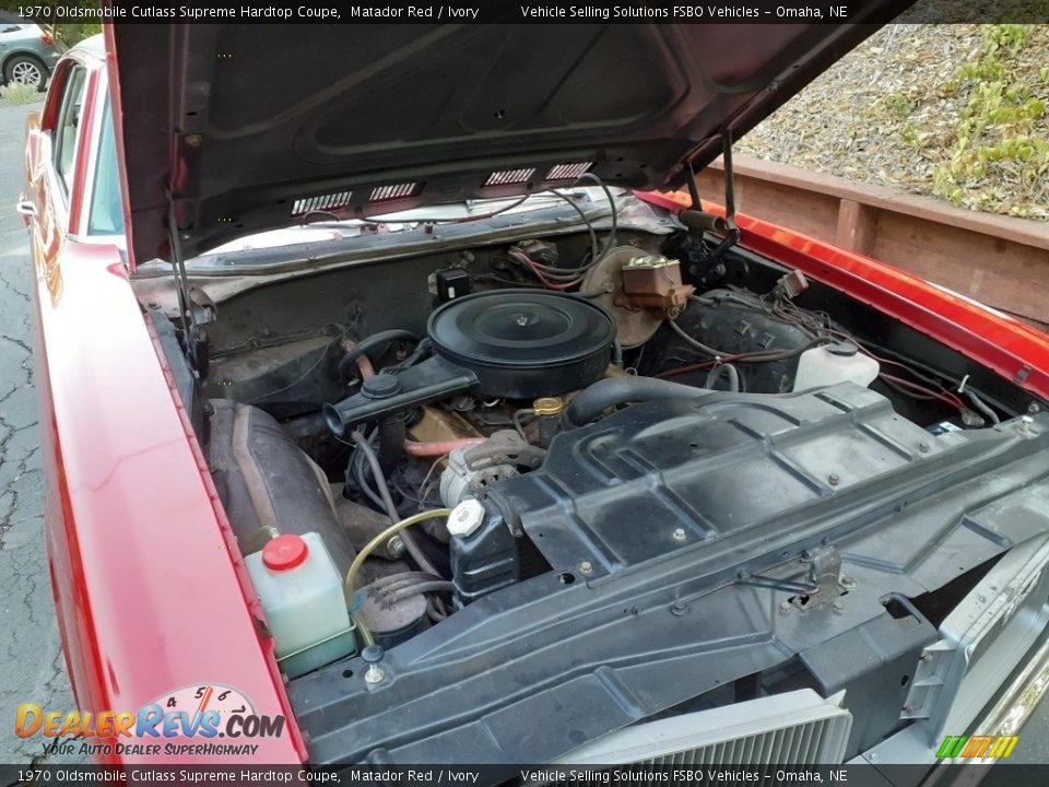 1970 Oldsmobile Cutlass Supreme Hardtop Coupe 350cid OHV 16-Valve V8 Engine Photo #9