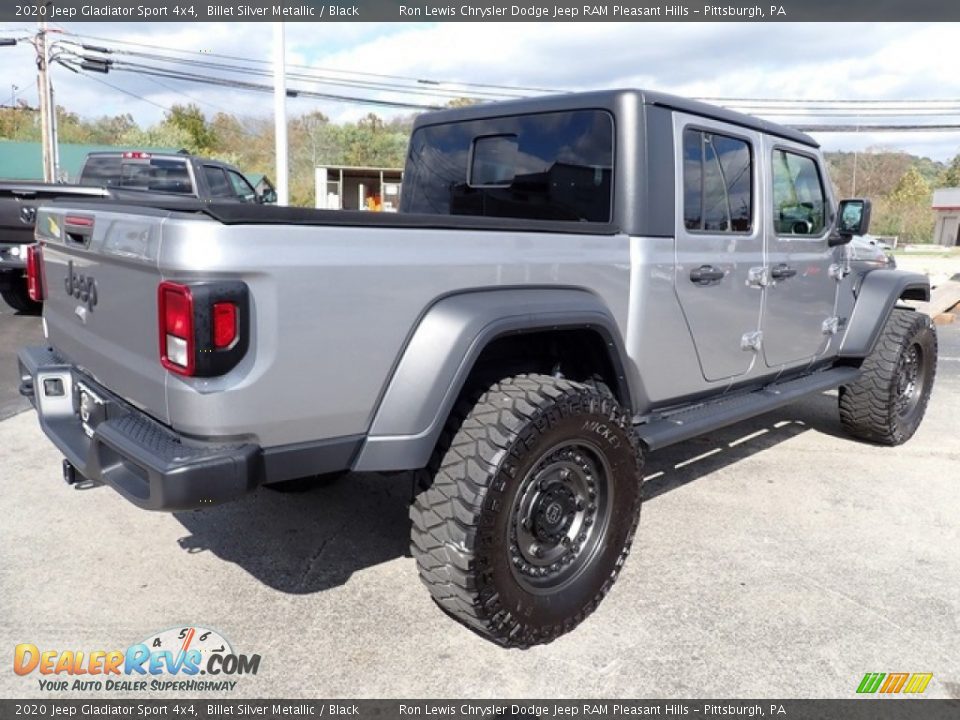 2020 Jeep Gladiator Sport 4x4 Billet Silver Metallic / Black Photo #6