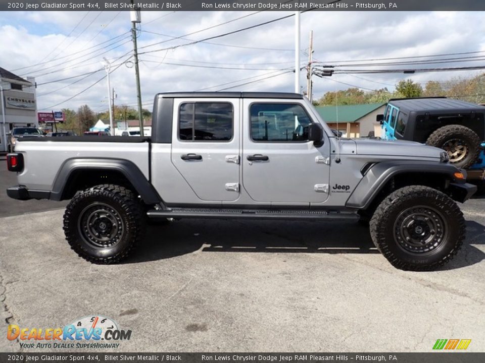 2020 Jeep Gladiator Sport 4x4 Billet Silver Metallic / Black Photo #7