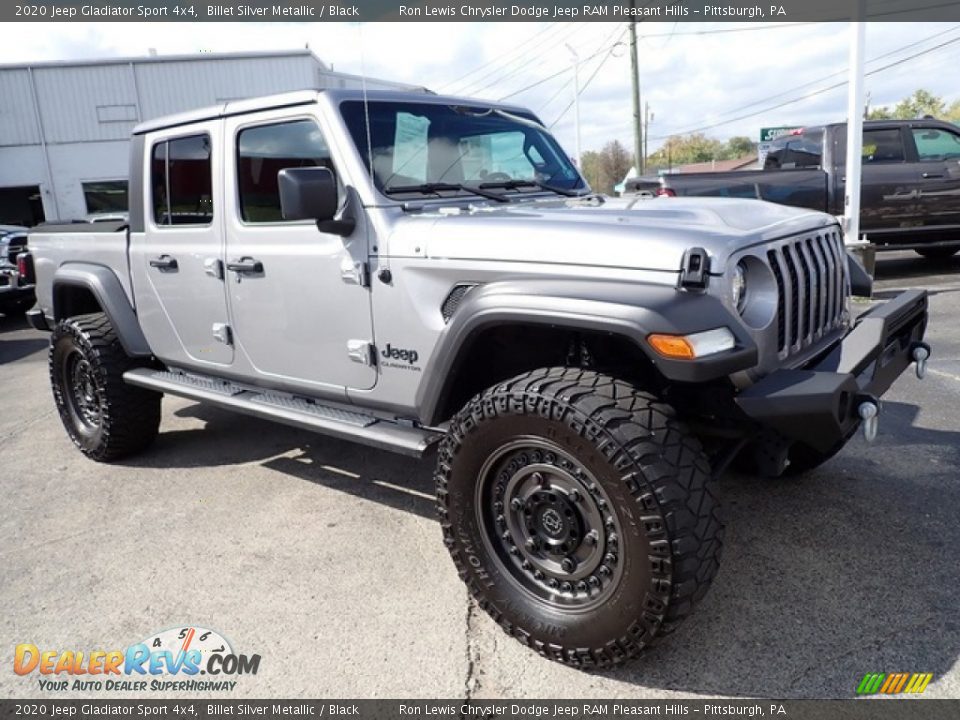 2020 Jeep Gladiator Sport 4x4 Billet Silver Metallic / Black Photo #8