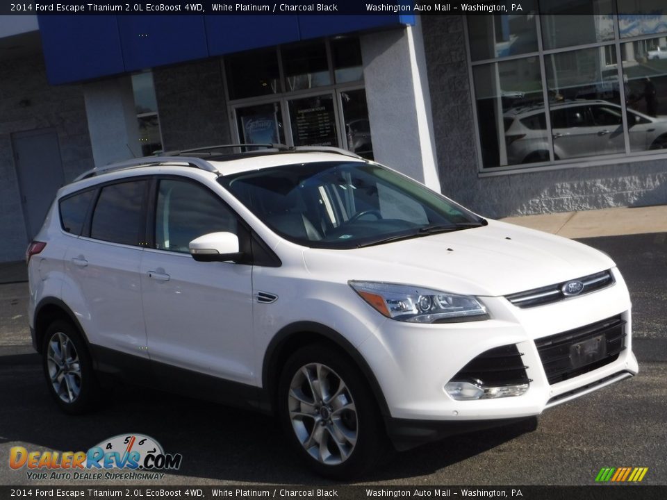 2014 Ford Escape Titanium 2.0L EcoBoost 4WD White Platinum / Charcoal Black Photo #1