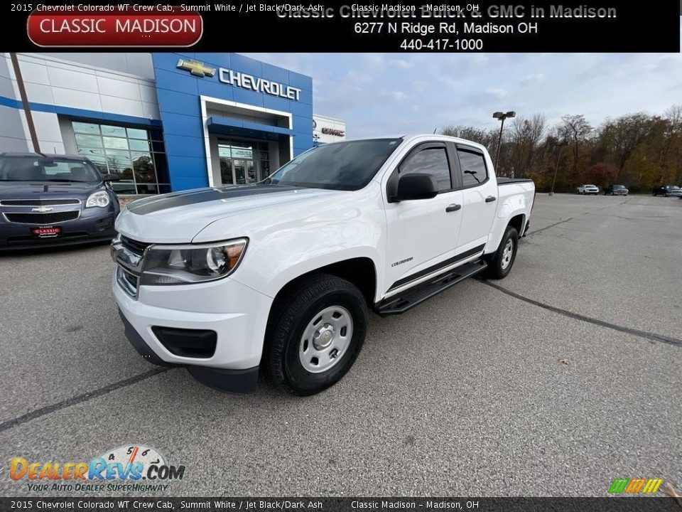 2015 Chevrolet Colorado WT Crew Cab Summit White / Jet Black/Dark Ash Photo #1