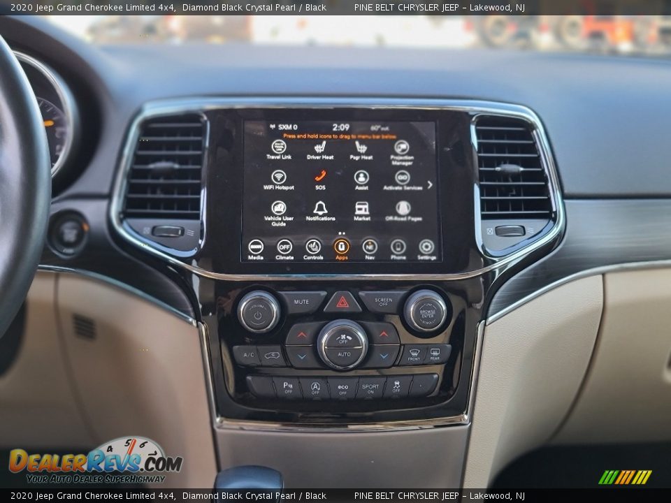 2020 Jeep Grand Cherokee Limited 4x4 Diamond Black Crystal Pearl / Black Photo #4