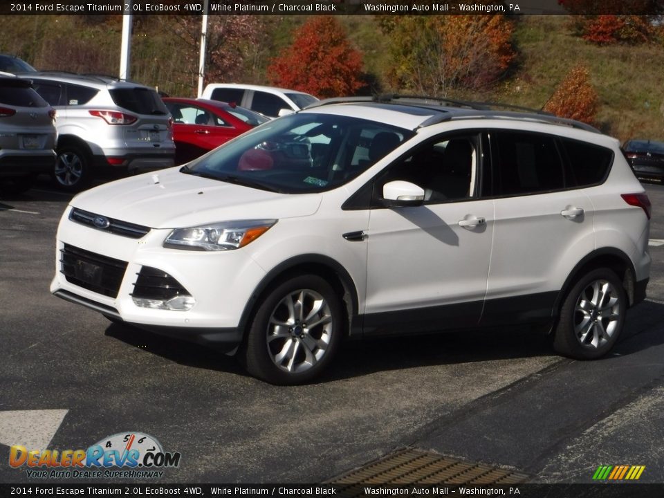 2014 Ford Escape Titanium 2.0L EcoBoost 4WD White Platinum / Charcoal Black Photo #6