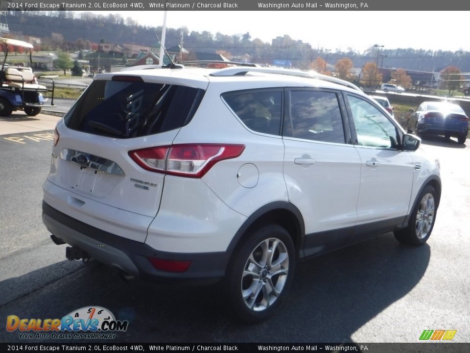 2014 Ford Escape Titanium 2.0L EcoBoost 4WD White Platinum / Charcoal Black Photo #10