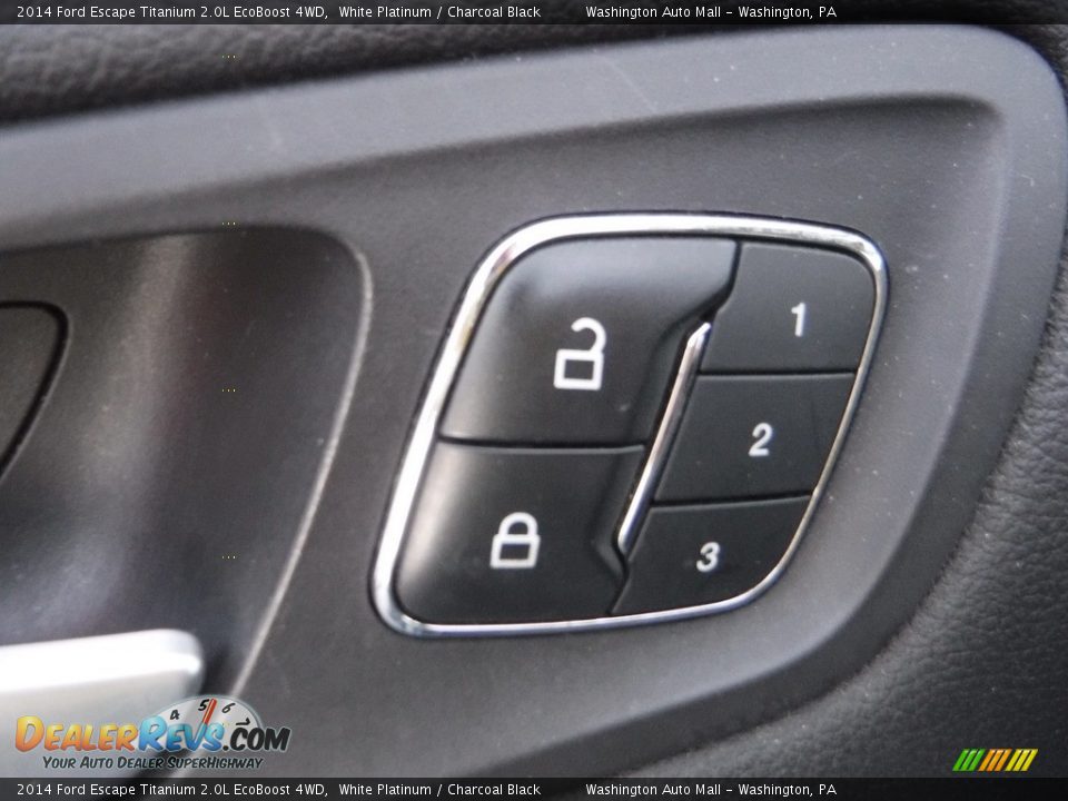 2014 Ford Escape Titanium 2.0L EcoBoost 4WD White Platinum / Charcoal Black Photo #15
