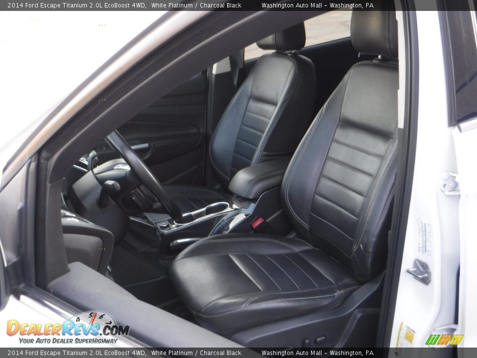 2014 Ford Escape Titanium 2.0L EcoBoost 4WD White Platinum / Charcoal Black Photo #16