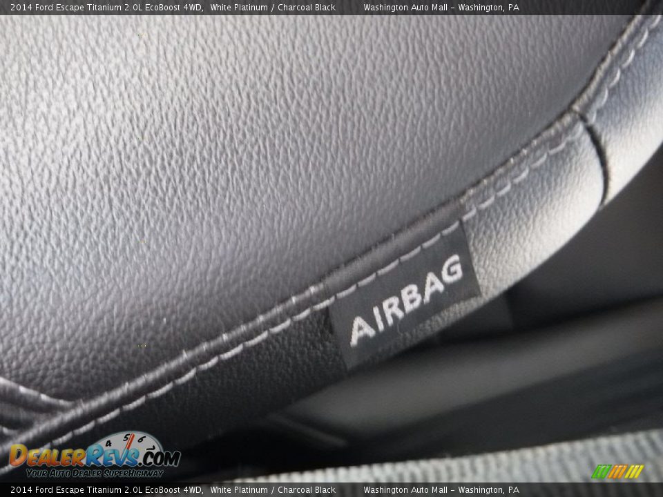 2014 Ford Escape Titanium 2.0L EcoBoost 4WD White Platinum / Charcoal Black Photo #17