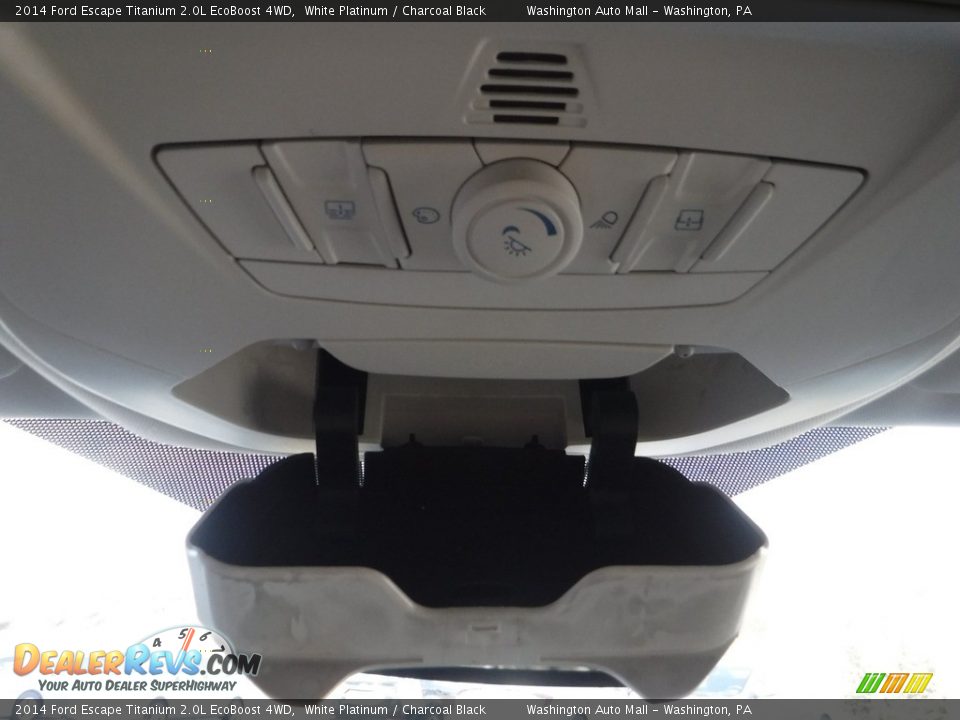 2014 Ford Escape Titanium 2.0L EcoBoost 4WD White Platinum / Charcoal Black Photo #21