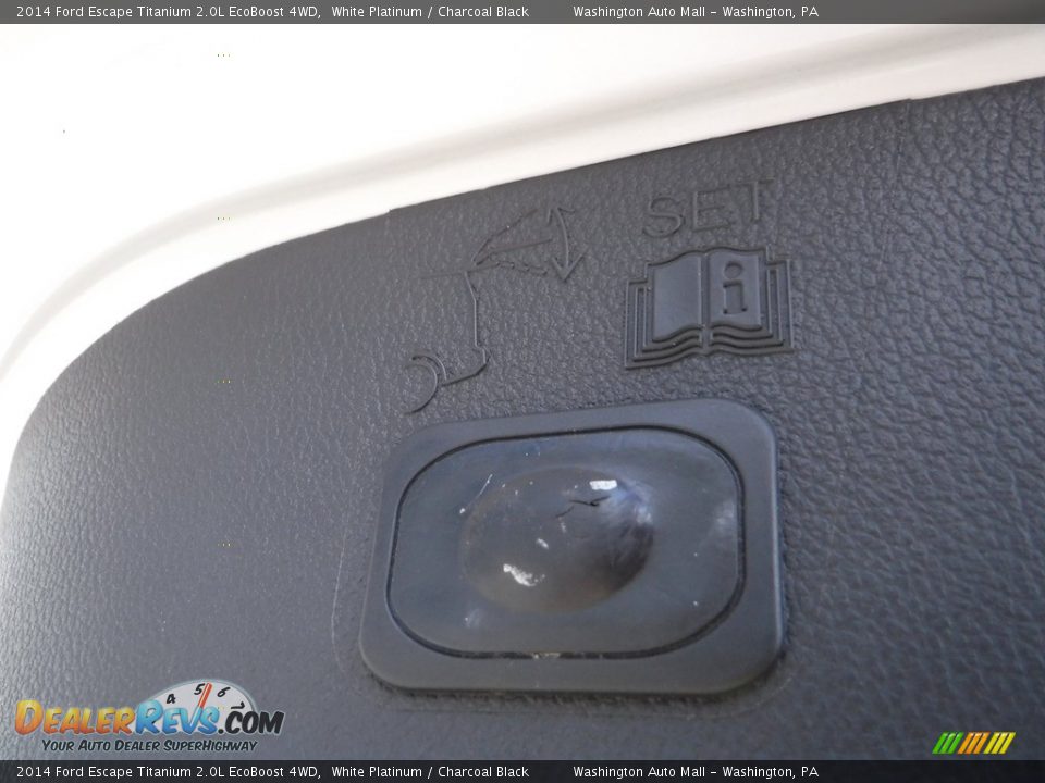 2014 Ford Escape Titanium 2.0L EcoBoost 4WD White Platinum / Charcoal Black Photo #26
