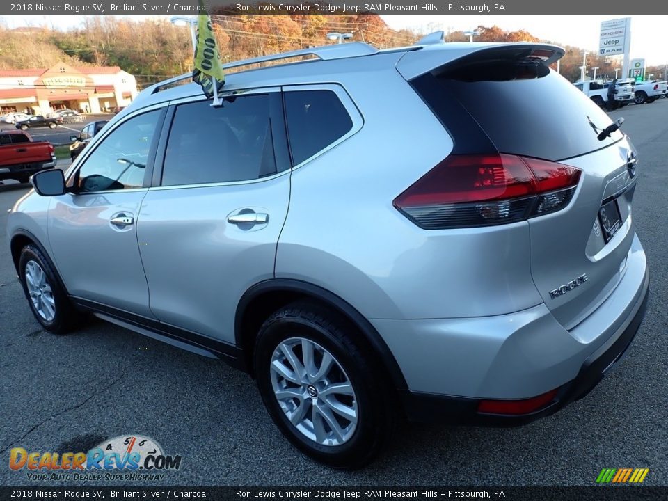 2018 Nissan Rogue SV Brilliant Silver / Charcoal Photo #3
