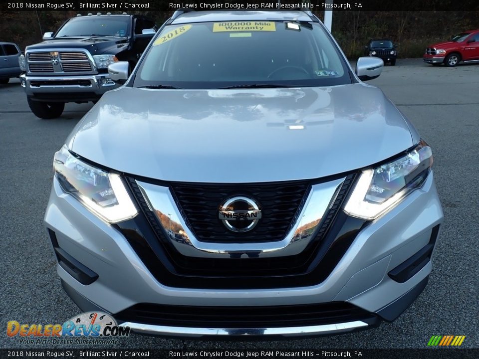 2018 Nissan Rogue SV Brilliant Silver / Charcoal Photo #9