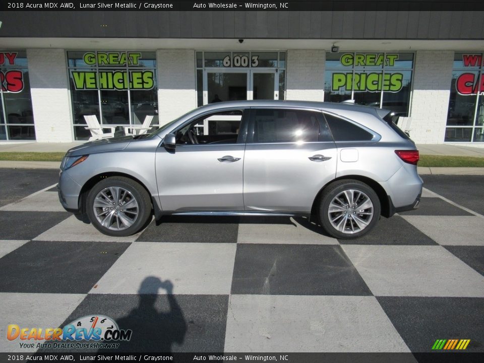 2018 Acura MDX AWD Lunar Silver Metallic / Graystone Photo #1